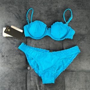 Vix Swimwear blue underwire bikini